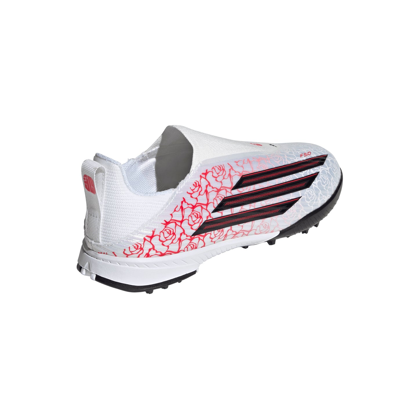 adidas Junior F50 League LL Lamine Yamal TF Turf Soccer Shoes - FTWhite/ Core Black/ Lucid Red