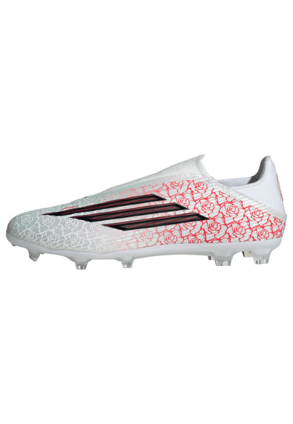 adidas Junior F50 League LL Lamine Yamal FG Firm Ground Soccer Cleats - FTWhite/ Core Black/ Lucired