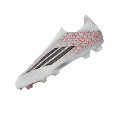 adidas Junior F50 League LL Lamine Yamal FG Firm Ground Soccer Cleats - FTWhite/ Core Black/ Lucired