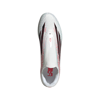 adidas Junior F50 League LL Lamine Yamal FG Firm Ground Soccer Cleats - FTWhite/ Core Black/ Lucired