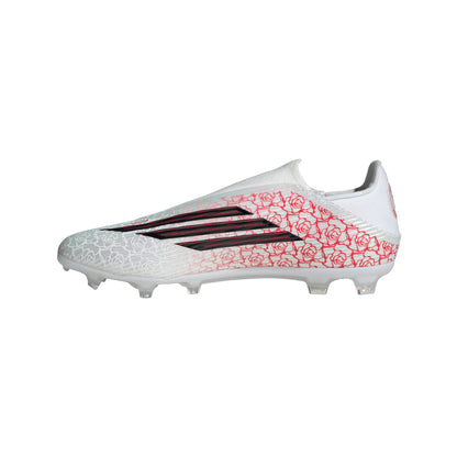 adidas Junior F50 League LL Lamine Yamal FG Firm Ground Soccer Cleats - FTWhite/ Core Black/ Lucired