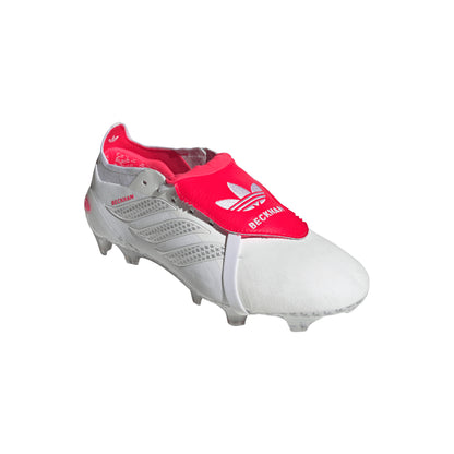 adidas Predator Elite Fold Tongue David Beckham FG Firm Ground Soccer Shoes - White/ Red