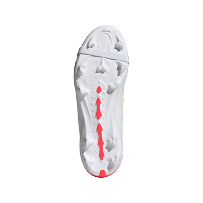 adidas David Beckham Predator League FoldTongue  FT FG Junior Firm Ground Soccer Cleats - White/Red