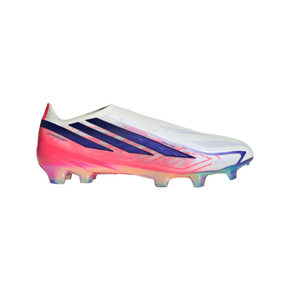 adidas F50 Hyperfast LL Elite FG Firm Ground Soccer Cleats - Ftwr White/Solar Purple/Solar Turbo