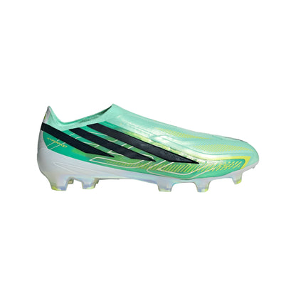 adidas F50 Hyperfast Elite Laceless FG Firm Ground Soccer Cleats - Pulse Mint/ Core Black/ Solar Lemon