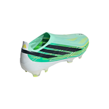 adidas F50 Hyperfast Elite Laceless FG Firm Ground Soccer Cleats - Pulse Mint/ Core Black/ Solar Lemon