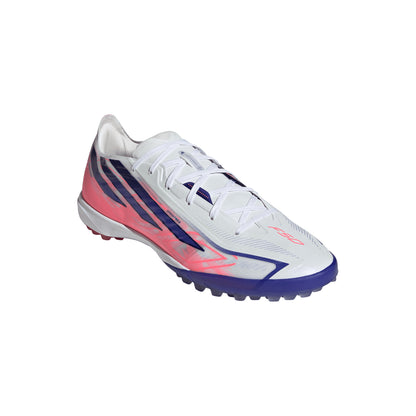 adidas F50 HyperFast Pro TF Turf Shoes - Ftwr White/Solar Purple/Solar Turbo