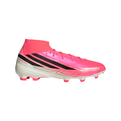 adidas F50 Hyperfast League Mid Firm Ground Soccer Shoes - Soltur/CBlack/Goldmt