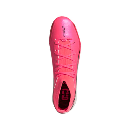 adidas F50 Hyperfast League Mid Firm Ground Soccer Shoes - Soltur/CBlack/Goldmt