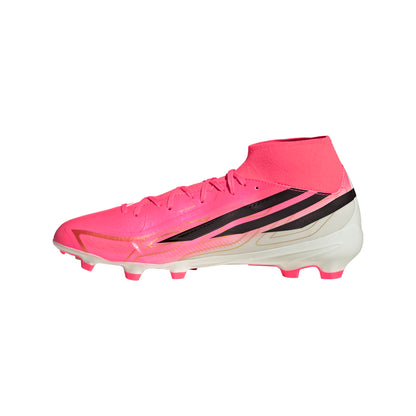 adidas F50 Hyperfast League Mid Firm Ground Soccer Shoes - Soltur/CBlack/Goldmt