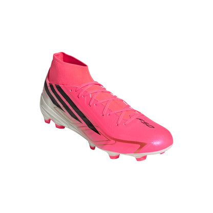 adidas F50 Hyperfast League Mid Firm Ground Soccer Shoes - Soltur/CBlack/Goldmt
