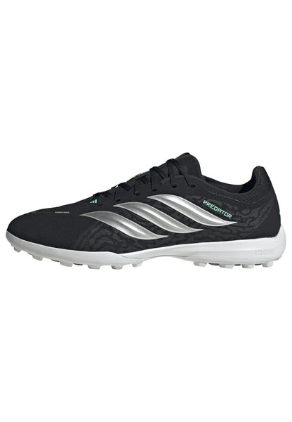 adidas Predator League TF Turf Soccer Shoes - Core Black/ Silver Met/ Pulse Mint