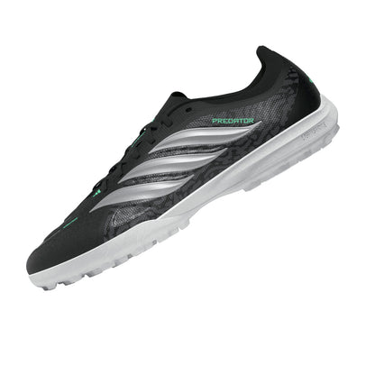 adidas Predator League TF Turf Soccer Shoes - Core Black/ Silver Met/ Pulse Mint