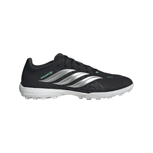 adidas Predator League TF Turf Soccer Shoes - Core Black/ Silver Met/ Pulse Mint