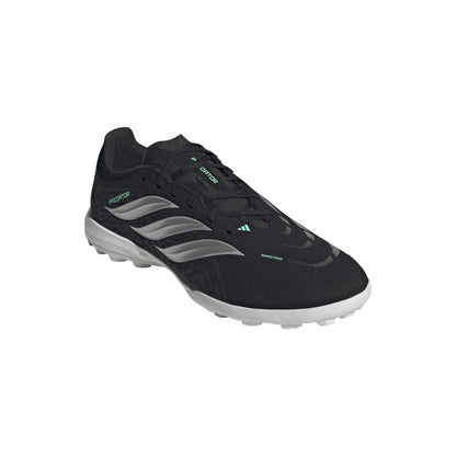 adidas Predator League TF Turf Soccer Shoes - Core Black/ Silver Met/ Pulse Mint