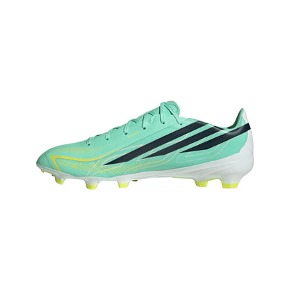 adidas F50 HyperFast League FG Firm Ground Soccer Shoes - Pulse Mint/Night Navy/Solar Lemon