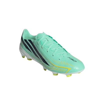adidas F50 HyperFast League FG Firm Ground Soccer Shoes - Pulse Mint/Night Navy/Solar Lemon