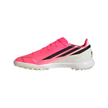 adidas F50 Junior Hyperfast League TF Turf Soccer Shoes -  Solar Turbo / Core Black / Gold Metallic