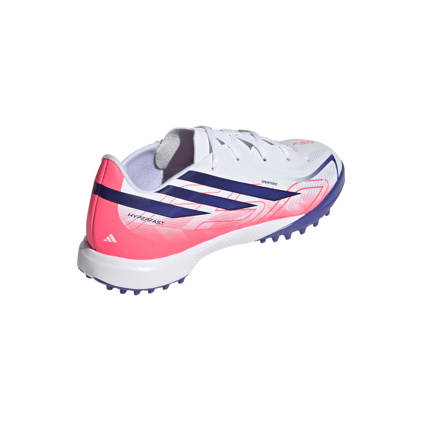 adidas F50 HyperFast League TF Turf Junior - Ftwr White/Solar Purple/Solar Turbo