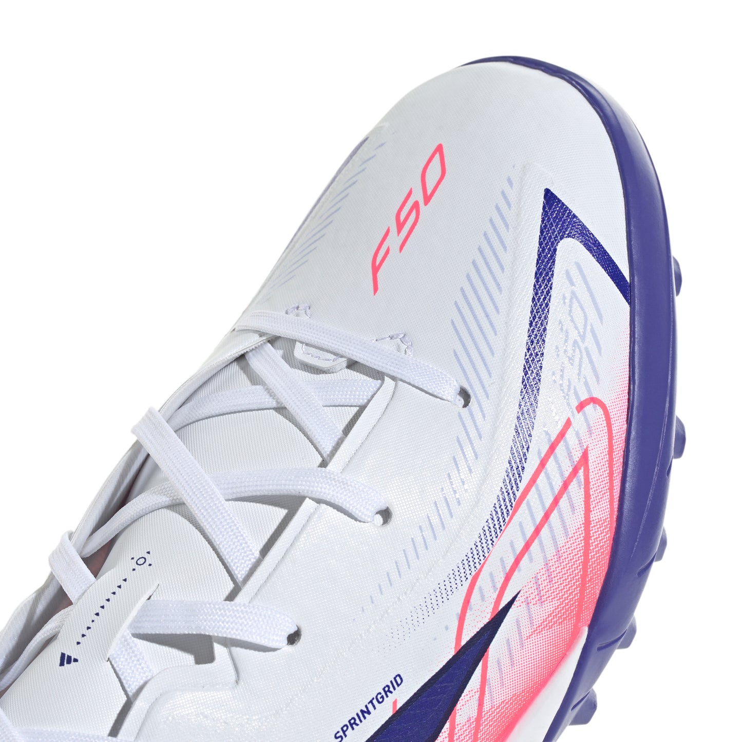 adidas F50 HyperFast League TF Turf Junior - Ftwr White/Solar Purple/Solar Turbo