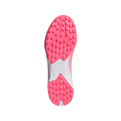 adidas F50 SparkFusion League TF Turf Soccer Shoes Junior - Solar Turbo/Ftwr White/Distilled Pink