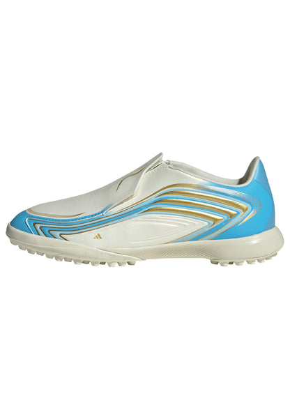 adidas F50 League TF Turf Shoes MESSI - Ivory / Semi Blue Burst / Icey Blue