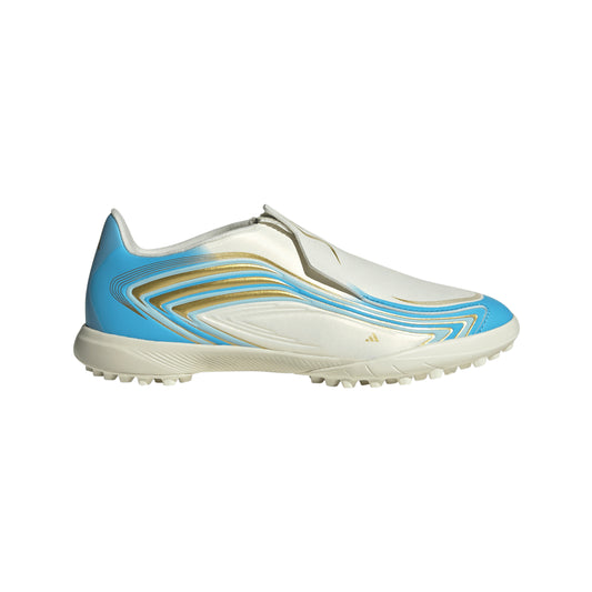 adidas F50 League TF Turf Shoes MESSI - Ivory / Semi Blue Burst / Icey Blue