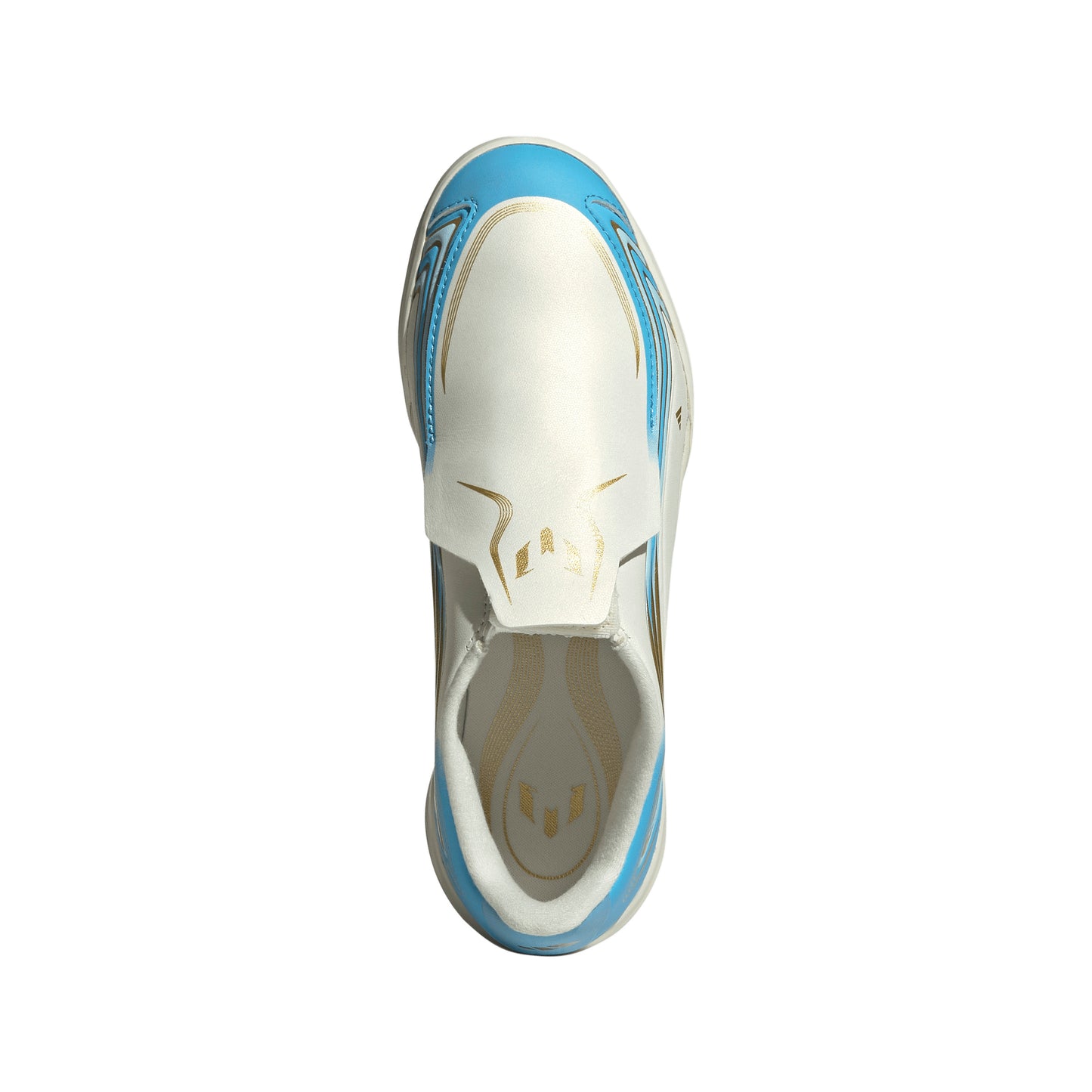 adidas F50 League TF Turf Shoes MESSI - Ivory / Semi Blue Burst / Icey Blue