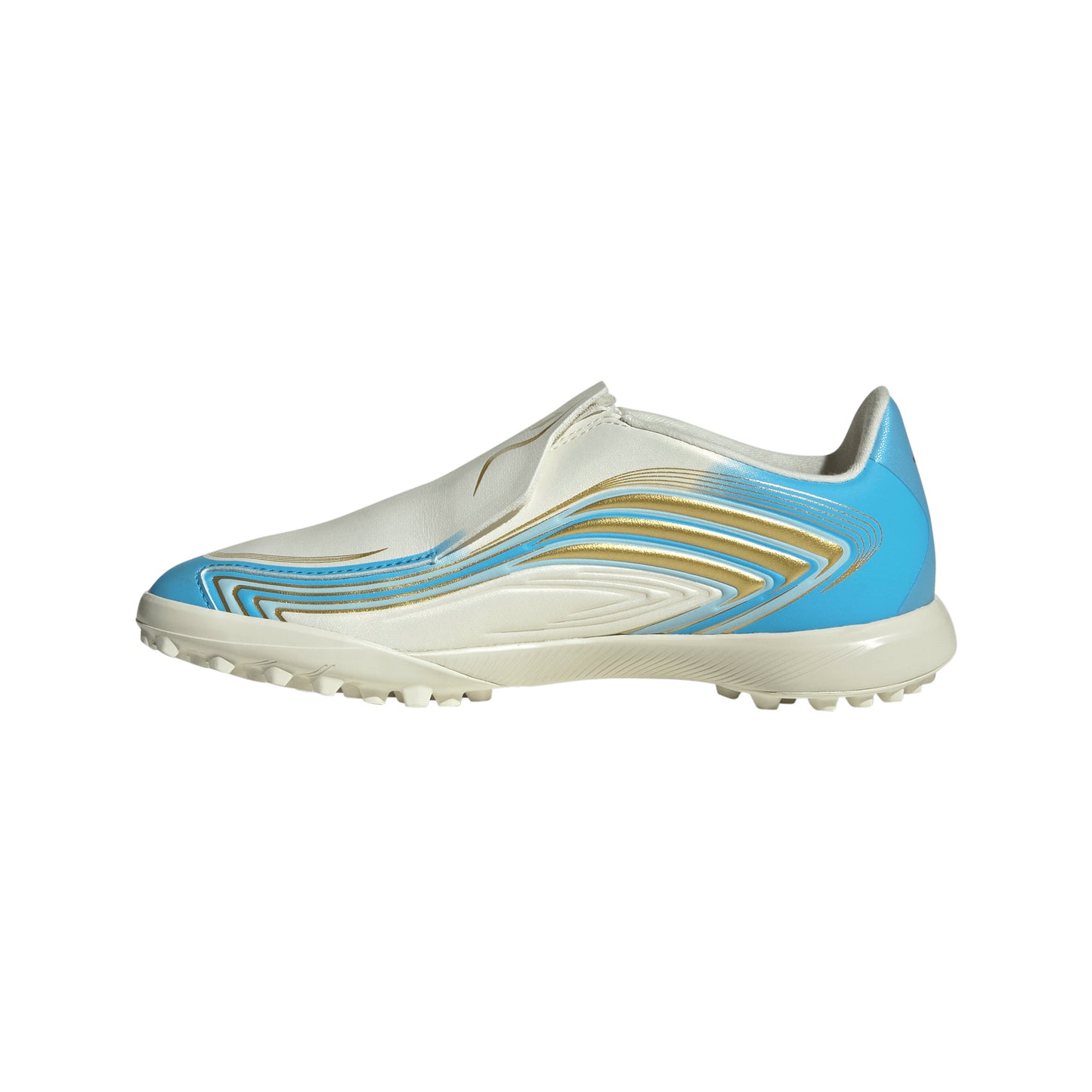 adidas F50 League TF Turf Shoes MESSI - Ivory / Semi Blue Burst / Icey Blue