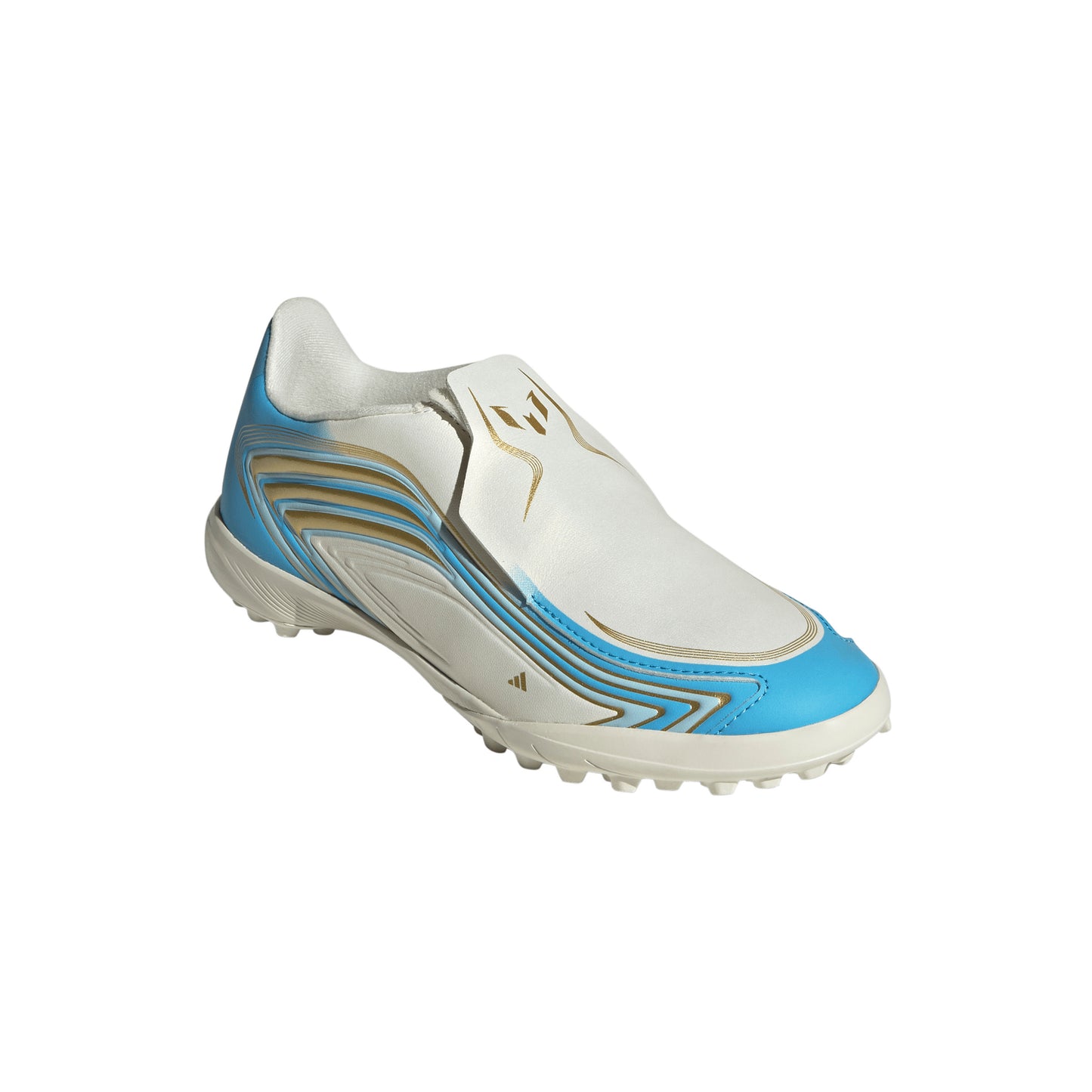 adidas F50 League TF Turf Shoes MESSI - Ivory / Semi Blue Burst / Icey Blue