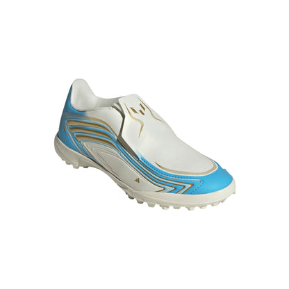 adidas F50 League TF Turf Shoes MESSI - Ivory / Semi Blue Burst / Icey Blue