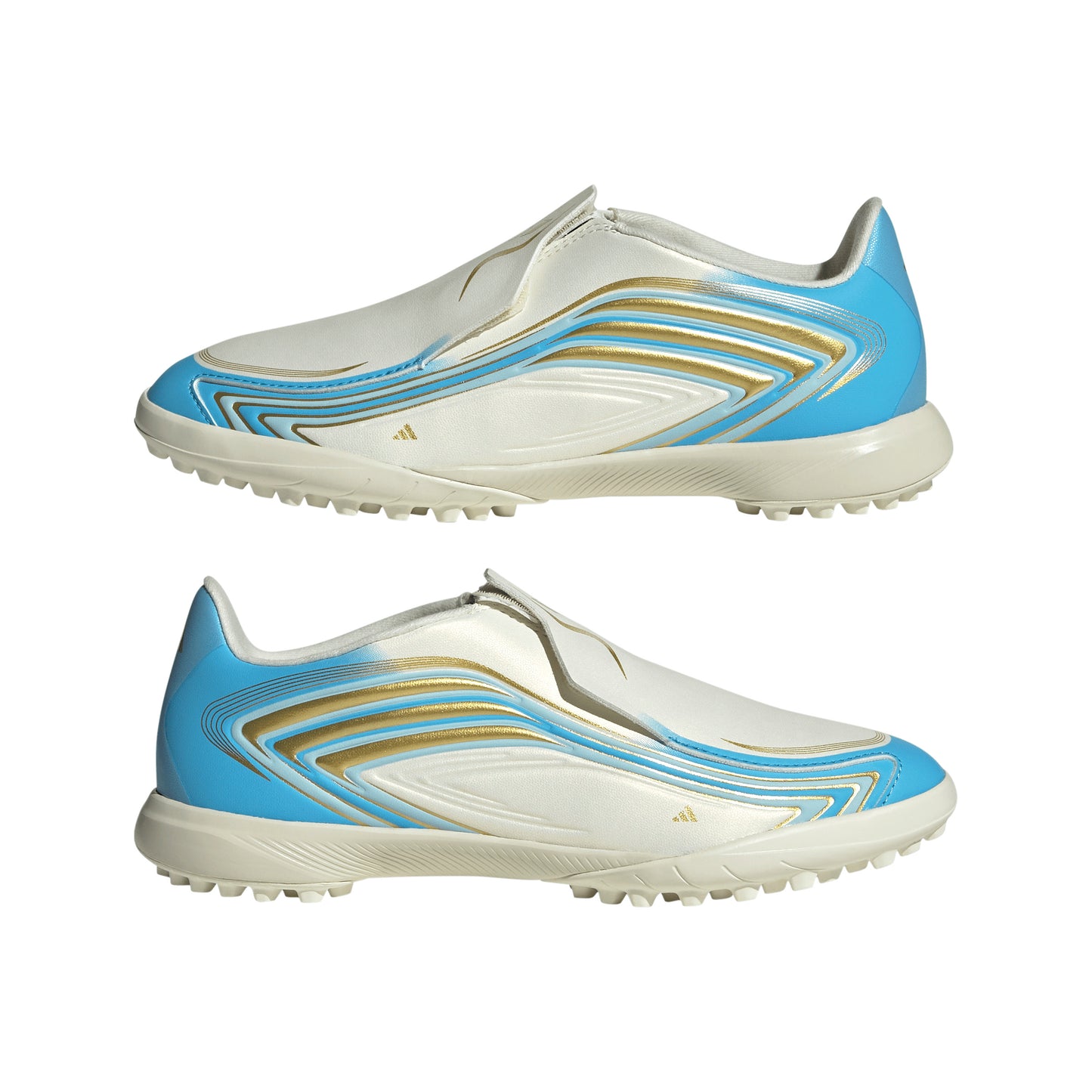 adidas F50 League TF Turf Shoes MESSI - Ivory / Semi Blue Burst / Icey Blue