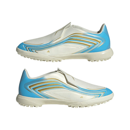 adidas F50 League TF Turf Shoes MESSI - Ivory / Semi Blue Burst / Icey Blue