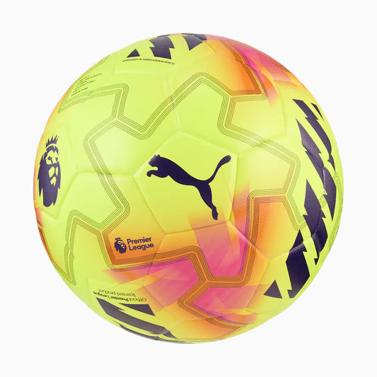 Puma Orbita Match Premier League Soccer Ball - Fluo Yellow/ Multicolor
