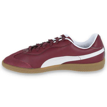 Puma King 21 IT Indoor Shoes Football Boots- Burgundy/White