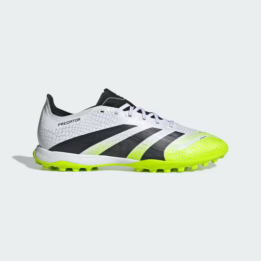 adidas Predator League TF Turf Soccer Shoes - Ftwr White/ Core Black/ Lucid Lemon