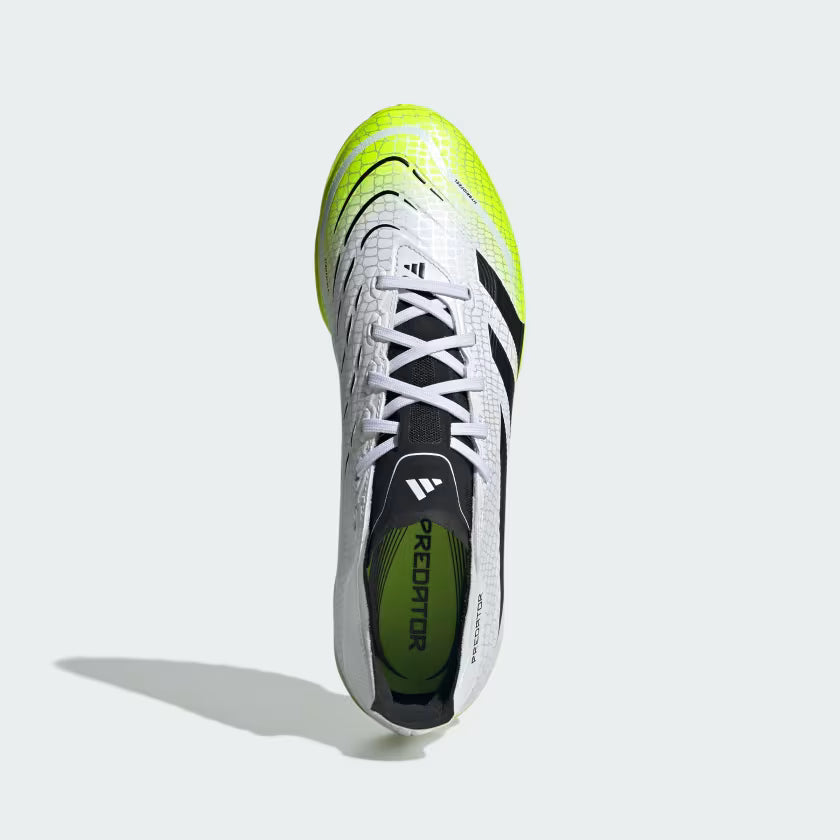 adidas Predator League TF Turf Soccer Shoes - Ftwr White/ Core Black/ Lucid Lemon
