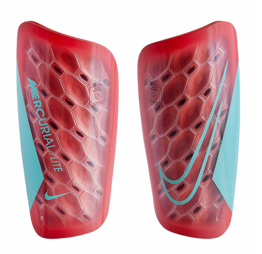 Nike Mercurial Lite Shinguards - Ember Glow/Aurora Green