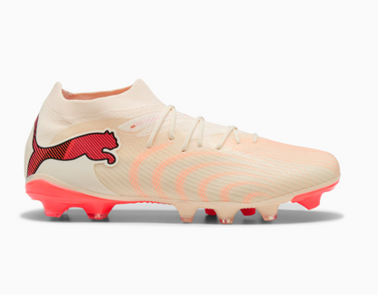 Puma Future 9 Match FG Firm Ground Soccer Shoes - Sugared Almond/ Puma White/ Ultra Red