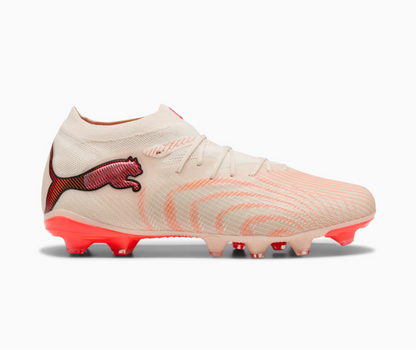 Puma Future 9 Pro FG/AG Firm Ground Soccer Cleat - Sugared Almond/ Puma White/ Ultra Red