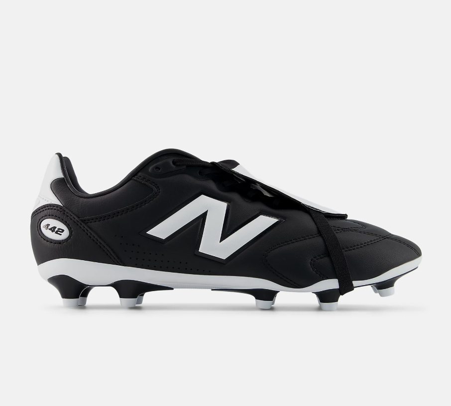 New Balance 442 Pro Tongue FG/MG Firm Ground V3 Soccer Shoes - Black/ White