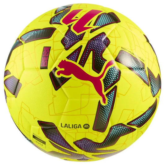 Puma Orbita Match La Liga Soccer Ball - Fluo Yellow/Multi color