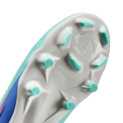 Nike United Junior Phantom 6 High Academy FG Firm Ground Soccer Cleat - Pistachio Frost/Hyper Orange