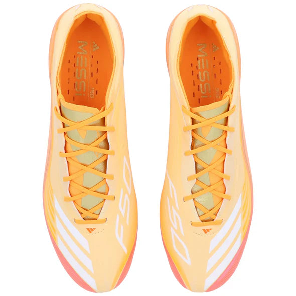 adidas F50 Messi Elite FG Firm Ground - Ice Tangerine/ Gold Met/ Pure Tangerine