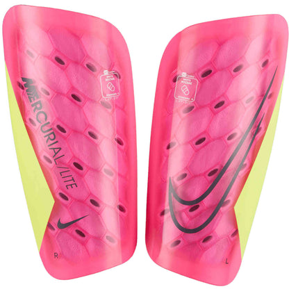Nike Mercurial Lite Shinguards- Fuchsia/ Volt