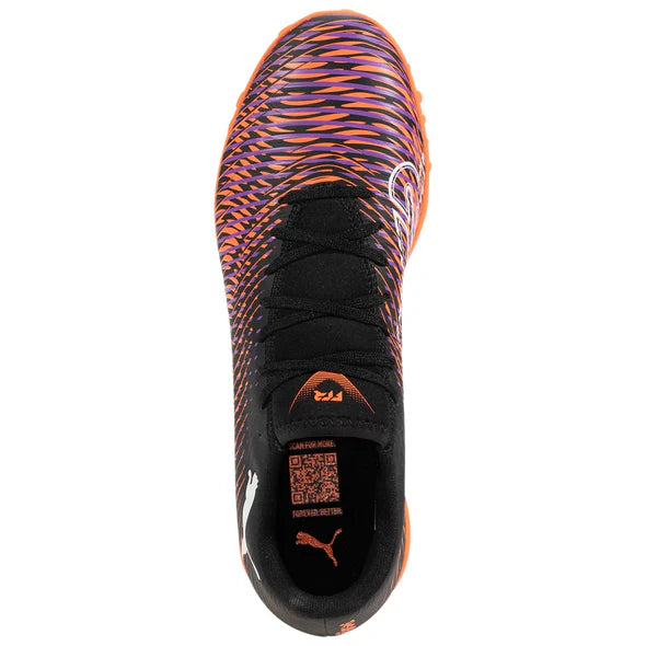 Future 8 Play TT Turf Soccer Shoes Jr - Puma Black-Puma White-Glowing Red