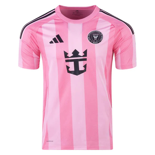 Youth's adidas Replica Inter Miami Home Jersey with Messi 2025-2026