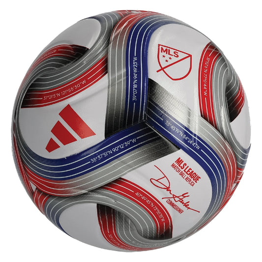 adidas MLS League NFHS Soccer Ball - White/Blue/Red