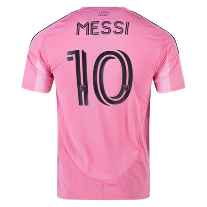 Youth's adidas Replica Inter Miami Home Jersey with Messi 2025-2026