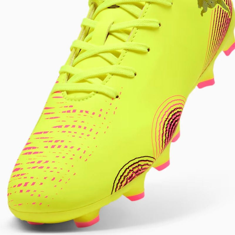 Future 8 Play FG/AG Firm Ground/ Artificial Ground Soccer Shoes Jr - Yellow Alert-Puma Black-Sun Struck
